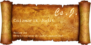 Csizmarik Judit névjegykártya