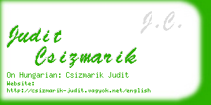 judit csizmarik business card